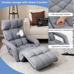 Costway 6-Position Adjustable Floor Chair For Adults Foldable Lazy Sofa For Living Room 14 Costway 6-Position Adjustable Floor Chair For Adults Foldable Lazy Sofa For Living Room -Baxton Studio Shop GUEST 1cb2b17d 7fa7 480c beee bd7bcf35064b