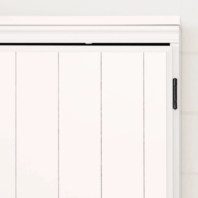 Farnel 4 Door Storage Cabinet Pure White - South Shore 5 Farnel 4 Door Storage Cabinet Pure White - South Shore - Image 5