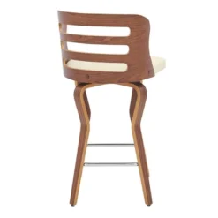 26" Verne Counter Stool With Faux Leather And Wood Finish - Armen Living 12 26" Verne Counter Stool With Faux Leather And Wood Finish - Armen Living -Baxton Studio Shop GUEST 1cf3384f 2a9a 4176 bd0d fffa0380bf18