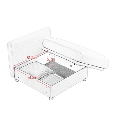 Modular Sectional Sofa With Storage, Extra Large U Shaped Sectional Couch For Living Room, Convertible Modular Sofa Couch With Storage Ottoman 8 Modular Sectional Sofa With Storage, Extra Large U Shaped Sectional Couch For Living Room, Convertible Modular Sofa Couch With Storage Ottoman - Image 8