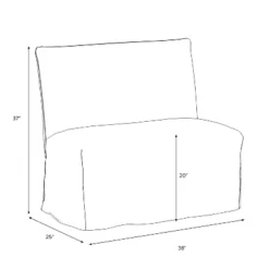 Jean Slipcover Dining Banquette -Baxton Studio Shop GUEST 1d2fab8a cfac 4183 8323 cdb6b166656e