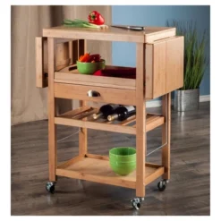 Barton Kitchen Cart Bamboo Natural - Winsome -Baxton Studio Shop GUEST 1d48a5d5 c2d2 4ec7 8a2c da2cd9918fda