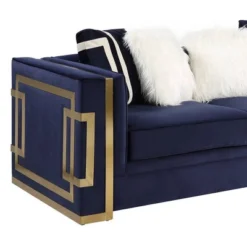 80" Virrux Loveseat Blue Velvet/Gold Finish - Acme Furniture 12 80" Virrux Loveseat Blue Velvet/Gold Finish - Acme Furniture -Baxton Studio Shop GUEST 1d56120b 7730 4c32 9039 22614c8b6be8