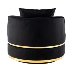 360 Degree Swivel Accent Chair, Velvet Upholstered Barrel Chair With Cushion-ModernLuxe -Baxton Studio Shop GUEST 1d5aa665 12b3 47a4 b140 31388166113a