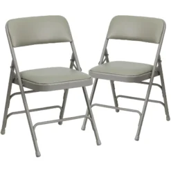 Flash Furniture HERCULES Series Metal Folding Chairs With Padded Seats | Set Of 2 Black Metal Folding Chairs -Baxton Studio Shop GUEST 1d994e10 dff9 4555 b2b9 f989a8b4c8e3