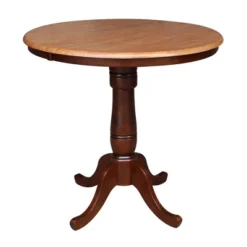 36" Round Counter Height Dining Table With 12" Leaf - International Concepts -Baxton Studio Shop GUEST 1e29addf 3871 4c38 bb18 6afddbcfe1f8