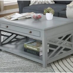 36" Middlebury Wood Coffee Table With Drawer - Alaterre Furniture -Baxton Studio Shop GUEST 1e3b9153 01a7 4fd4 8c8e fad0f34b6f86