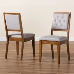 2pc Gideon Wood Dining Chair Set - Baxton Studio -Baxton Studio Shop GUEST 1e66eeb4 85bb 434e 94af 5a09bc24aaa6