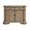 Belcher Antique Inspired 2 Door 2 Drawer Storage Buffet Cabinet Weathered Brown - Treasure Trove