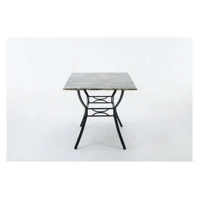 Bastian Dining Table Gray & Marble - Boraam 12 Bastian Dining Table Gray & Marble - Boraam - Image 12