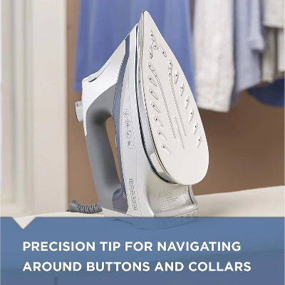 Black & Decker BLACK+DECKER Allure Professional Steam Iron, D3030, 30% More Steam, Percison Tip, Stianless Steel Soleplate, Vertical Steam Fuction 3 Black & Decker BLACK+DECKER Allure Professional Steam Iron, D3030, 30% More Steam, Percison Tip, Stianless Steel Soleplate, Vertical Steam Fuction - Image 3