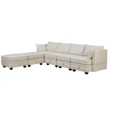 115.1" Modern Large U-Shape Storage Sectional Sofa, Convertible Sofa Bed With Reversible Chaise - ModernLuxe 16 115.1" Modern Large U-Shape Storage Sectional Sofa, Convertible Sofa Bed With Reversible Chaise - ModernLuxe -Baxton Studio Shop GUEST 1f26e035 340a 4272 af7a a823fa3a6ede