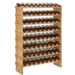 Stackable Wine Rack, Solid Wood Storage, Freestanding Floor & Countertop -Baxton Studio Shop GUEST 1f38b075 aaff 4e0e 9c4e 8c2d8998e19a