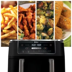 Refurbished: Ninja R-AD300CO Foodi 6-in-1 10-qt. XL 2-Basket Air Fryer With DualZone Technology, Black – Manufacturer Refurbished 10 Refurbished: Ninja R-AD300CO Foodi 6-in-1 10-qt. XL 2-Basket Air Fryer With DualZone Technology, Black – Manufacturer Refurbished -Baxton Studio Shop GUEST 1f436f3f b0c4 4e19 a05b 5a2f37bc9596