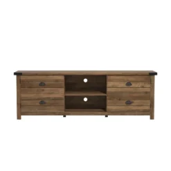 70" Prestwick Gaming Ready Wood TV Stand With 2 Doors And Shelves For TVs Up To 78" Knotty Oak Top - Hillsdale Furniture -Baxton Studio Shop GUEST 1f4fe3c8 8551 49bf 81ea 8b1fc37a6fcf