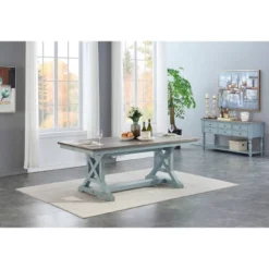 Skye Dining Table Blue - Treasure Trove Accents -Baxton Studio Shop GUEST 1f97468b 1356 419d 9390 fc11f8583cac