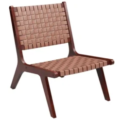Costway Woven Leather Accent Chair Mid Century Rubber Wood Armless Side Chair 18 Costway Woven Leather Accent Chair Mid Century Rubber Wood Armless Side Chair -Baxton Studio Shop GUEST 1fcb7fb8 66ba 4729 95bb 5eb9bc6ad9b6