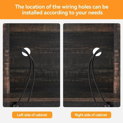 Whizmax Farmhouse Bar Cabinet With Sliding Barn Door For Kitchen, Dining Room 5 Whizmax Farmhouse Bar Cabinet With Sliding Barn Door For Kitchen, Dining Room - Image 5