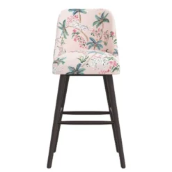 Sherrie Rounded Back Bartstool In Pattern - Skyline Furniture -Baxton Studio Shop GUEST 206fb4c4 9903 4c35 b2c6 fdcfd4a40c41