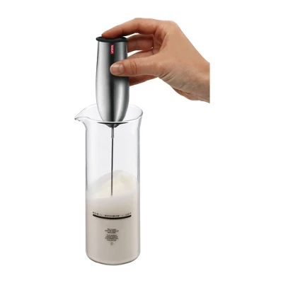 Bodum Schiuma Milk Frother - Stainless Steel: Handheld Frother Wand For Coffee, Battery-Powered, Silver 1 Bodum Schiuma Milk Frother - Stainless Steel: Handheld Frother Wand For Coffee, Battery-Powered, Silver