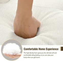 112.2"W Modern Minimalist L-Shaped Sofa, Chenillie Upholstered Modular Free Combination Sofa Set - ModernLuxe -Baxton Studio Shop GUEST 208c5f16 add8 4f37 946f 66dcbef3c388