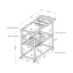 Kayla Cart Chrome - HOMES: Inside + Out 7 Kayla Cart Chrome - HOMES: Inside + Out -Baxton Studio Shop GUEST 2094c738 4b06 4412 b3d3 46c1497b7ff4
