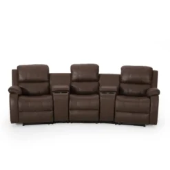 Meridan Contemporary Upholstered Theater Seating Reclining Sofa - Christopher Knight Home -Baxton Studio Shop GUEST 20a62be3 585d 406f 99af 205efba835e7
