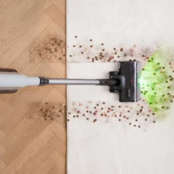 Tineco GO Pet Pro Cordless Stick Vacuum With ZeroTangle Brush Technology Light Blue/Gray GO503: Bagless, 3 Speeds, Multi-Surface -Baxton Studio Shop GUEST 20abff2d 6f17 43f6 88c2 9962afa6f2fc