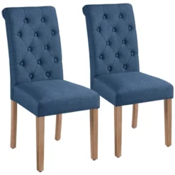 Yaheetech 2pcs Classic Fabric Upholstered Dining Chair Kitchen Chair -Baxton Studio Shop GUEST 20c0d084 a8ee 47d3 9725 4ac0ac7908f1