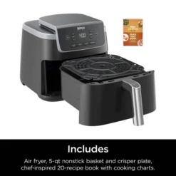 Ninja Air Fryer Pro 4-in-1 AF141: 5-Quart, 1750W, Dishwasher-Safe Parts, Gray, Metal & Plastic -Baxton Studio Shop GUEST 20c438e1 d8e9 4e61 b046 95c22ca78ffe