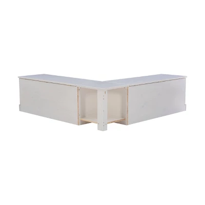 Tobin Backless Corner Breakfast Nook - Linon 7 Tobin Backless Corner Breakfast Nook - Linon - Image 7