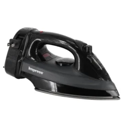 Impress 1200 Watt Cord Winder Garment Iron In Black