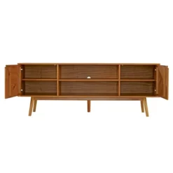 Solid Wood Mid-Century Modern TV Stand For TVs Up To 80" - Saracina Home -Baxton Studio Shop GUEST 21c882f2 4627 4d0e a364 30f5fcdcd258