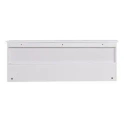 VANIRROR White Wall-Mounted Coat Rack With 4 Dual Hooks, Wooden Storage Shelf For Entryway And Living Room Organization -Baxton Studio Shop GUEST 21d01fa8 9c7d 41ad 91f6 55c4dfce081f