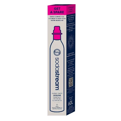 SodaStream 60L CO2 CQC Spare - Pink:Carbon Dioxide Cartridge, Quick Connect, Aluminum Refill, 1.37 Lbs 9 SodaStream 60L CO2 CQC Spare - Pink:Carbon Dioxide Cartridge, Quick Connect, Aluminum Refill, 1.37 Lbs - Image 9