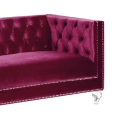 67" Heibero Sofa Burgundy Velvet - Acme Furniture 14 67" Heibero Sofa Burgundy Velvet - Acme Furniture -Baxton Studio Shop GUEST 222dcaf5 e909 4fea 9dc1 f4cddbea130e