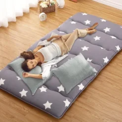 TackView Japanese Futon Floor Mattress, Japanese Style Futon Floor Mattress, Floral Printed Sleeping Mattress,Roll Up Camping Mattress Pad -Baxton Studio Shop GUEST 239b448e d691 4d4d 9c9d 0544bc80448a