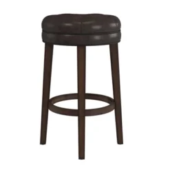 30.5" Krauss Wood Backless Swivel Barstool Charcoal Gray - Hillsdale Furniture -Baxton Studio Shop GUEST 23cf446f f772 46dd aaf5 6a971982bdbf