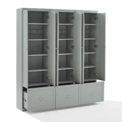 3pc Harper Entryway Set With 3 Pantry Closets Gray - Crosley -Baxton Studio Shop GUEST 24a8da29 98d8 4992 9492 938589315ed2