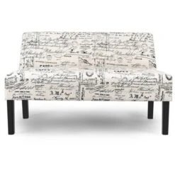 Costway Loveseat Sofa Fabric Settee Bench Bed Chair Wooden Leg Living Room -Baxton Studio Shop GUEST 2523a3ca f345 4e98 b827 622fdffc4280