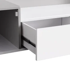 Modern TV Stand For 70" TV With Large Storage And Magnetic Doors, White - ModernLuxe 20 Modern TV Stand For 70" TV With Large Storage And Magnetic Doors, White - ModernLuxe -Baxton Studio Shop GUEST 2563a89a cfb1 47a5 a0b1 25c3ac4ef7eb