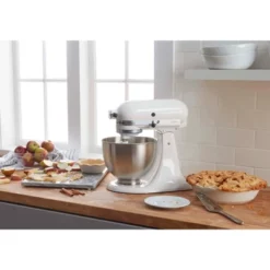KitchenAid Classic 4.5qt Stand Mixer - White: 10 Speeds, Metal, Dishwasher-Safe, Includes Beater & Dough Hook 10 KitchenAid Classic 4.5qt Stand Mixer - White: 10 Speeds, Metal, Dishwasher-Safe, Includes Beater & Dough Hook -Baxton Studio Shop GUEST 2566714d 912b 4da9 b706 252d40763549