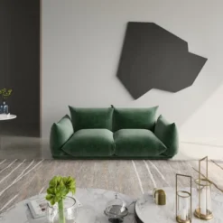 Modular Sectional Sofa,Lovesofa Couch, 77.16inch Minimalist Convertible Sofa Couch, Modern Chenilleyarn 2 Seater Living Room Sofa Sets -Baxton Studio Shop GUEST 25712c38 84f9 4552 a32f 72b1b5002c5e