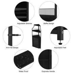 Corner Wine Bar Rack Cabinet With Detachable Wine Rack, Bar Cabinet With Glass Holder -Baxton Studio Shop GUEST 257eb2f4 70e6 4420 a95b c6921c639a4d 1