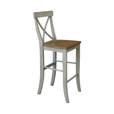 30" X Back Barstool - International Concepts 3 30" X Back Barstool - International Concepts - Image 3