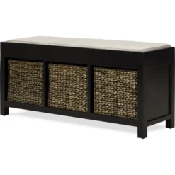Griffin Storage Bench Black - ClickDecor -Baxton Studio Shop GUEST 262220f2 4e3f 4b7c aa1a da190768caba