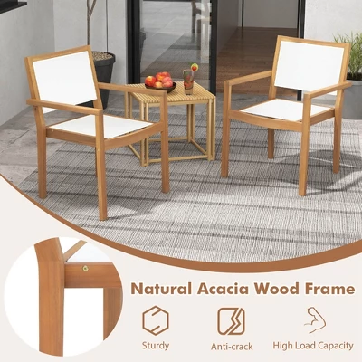 Costway Stackable Dining Chair Set Of 2/4 With Wear-resistant Fabric & Breathable Backrest 6 Costway Stackable Dining Chair Set Of 2/4 With Wear-resistant Fabric & Breathable Backrest - Image 6