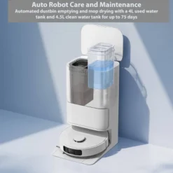 Dreame E30 Ultra Robot Vacuum And Mop White: Self-Emptying, Smart Mapping, HEPA Filter, Pet Hair, App-Controlled, Cordless -Baxton Studio Shop GUEST 265375b6 af53 4221 a7e4 4621413559bf