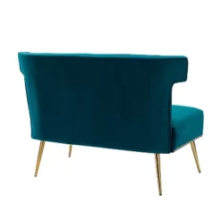 Cadmus 46" Modern Velvet Armless Loveseat With Channel-tufted Wingback For Living Room And Drawing Room| KARAT HOME 21 Cadmus 46" Modern Velvet Armless Loveseat With Channel-tufted Wingback For Living Room And Drawing Room| KARAT HOME -Baxton Studio Shop GUEST 267fc4de 4acd 477b a54d cc3903ec3b55