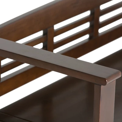 48" Chandler Solid Wood Entryway Storage Bench - Wyndenhall 5 48" Chandler Solid Wood Entryway Storage Bench - Wyndenhall - Image 5